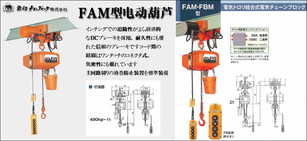 FAM型運(yùn)行式電動(dòng)葫蘆