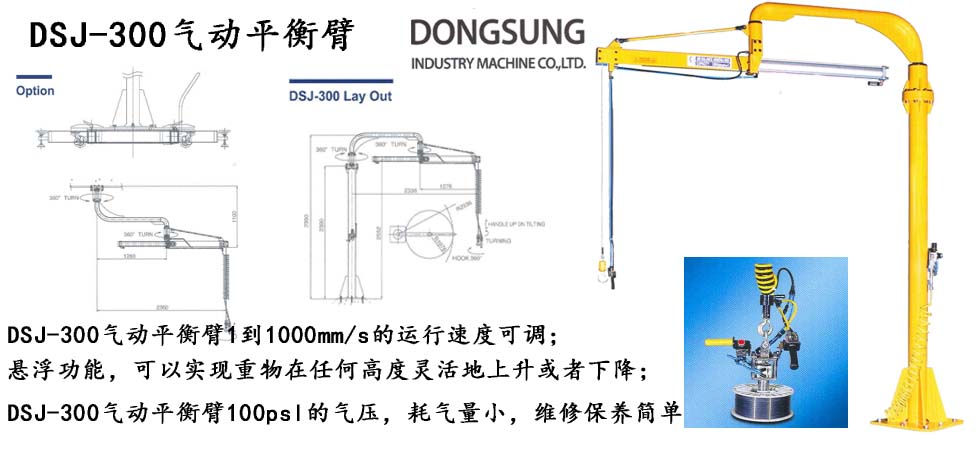 東星DSJ-300氣動平衡吊產品圖