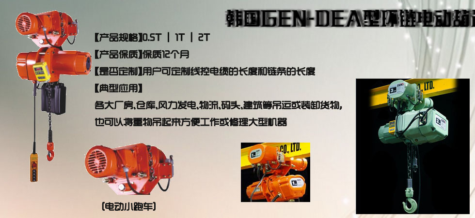 韓國(guó)DEA型電動(dòng)環(huán)鏈葫蘆圖