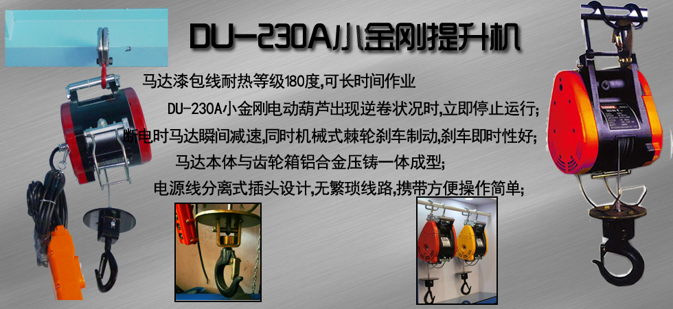 DU-230A小金剛電動(dòng)提升機(jī)