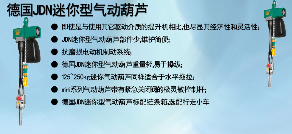 德國JDN迷你型氣動葫蘆圖