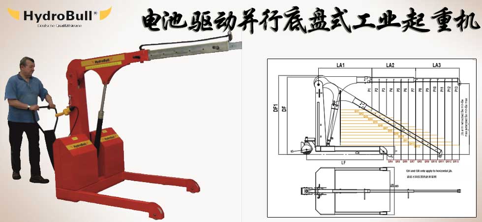 Hydrobull電池驅(qū)動(dòng)并行底盤型起重機(jī)