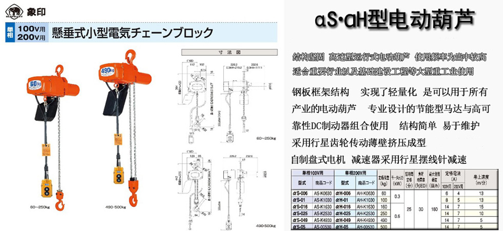 αS?αH型電動葫蘆